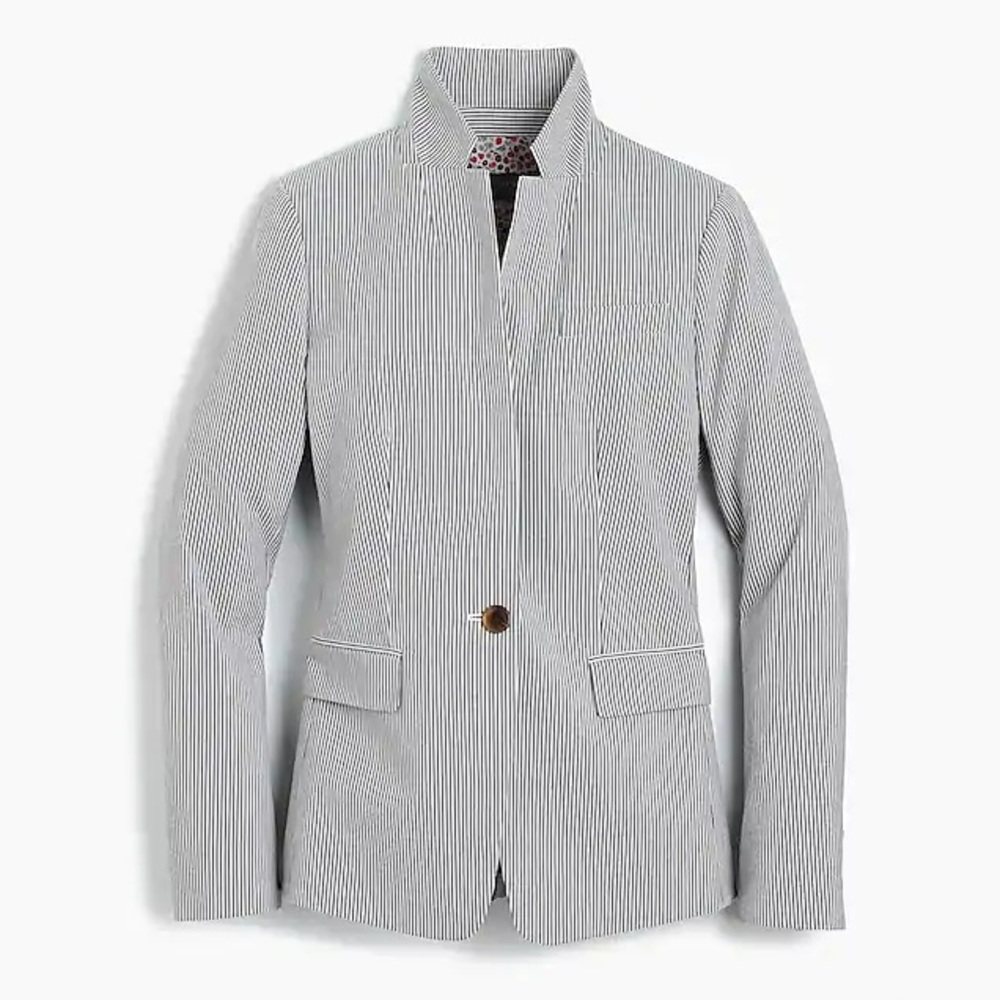 j crew seersucker blazer